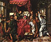 Joos van cleve The Death of the Virgin oil painting artist